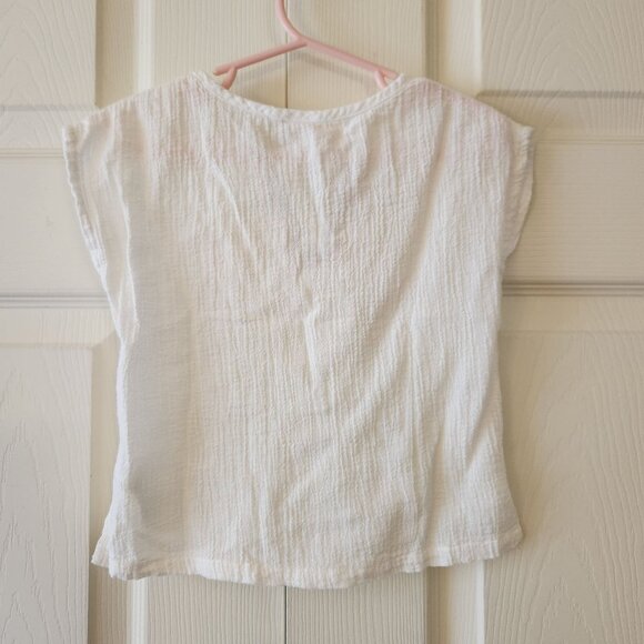 Carters Toddler Girl White Embroidered Swim Cover Up Top 18M Lightweight - Picture 5 of 6